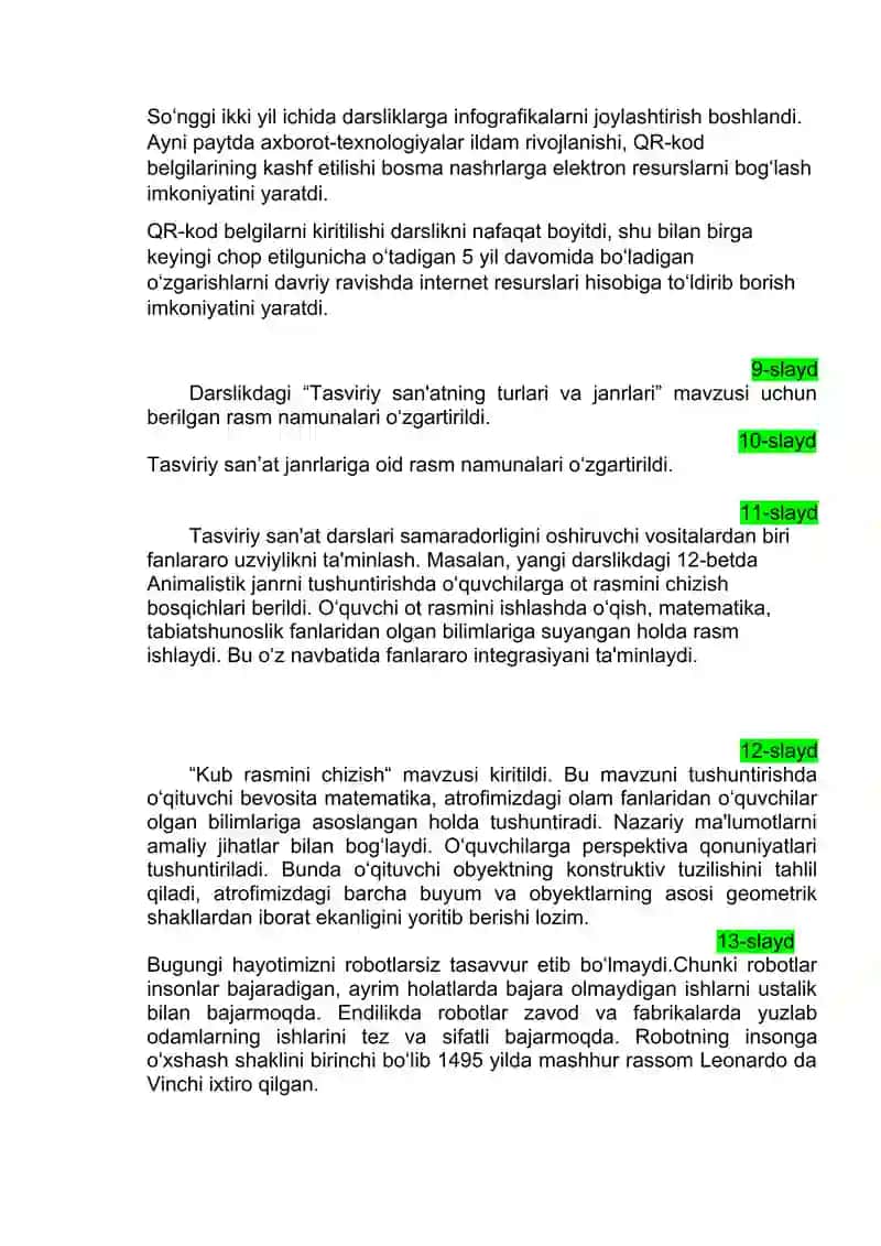 Tasviriy san'at fanining 4-5-sinf o‘quv dasturi 3