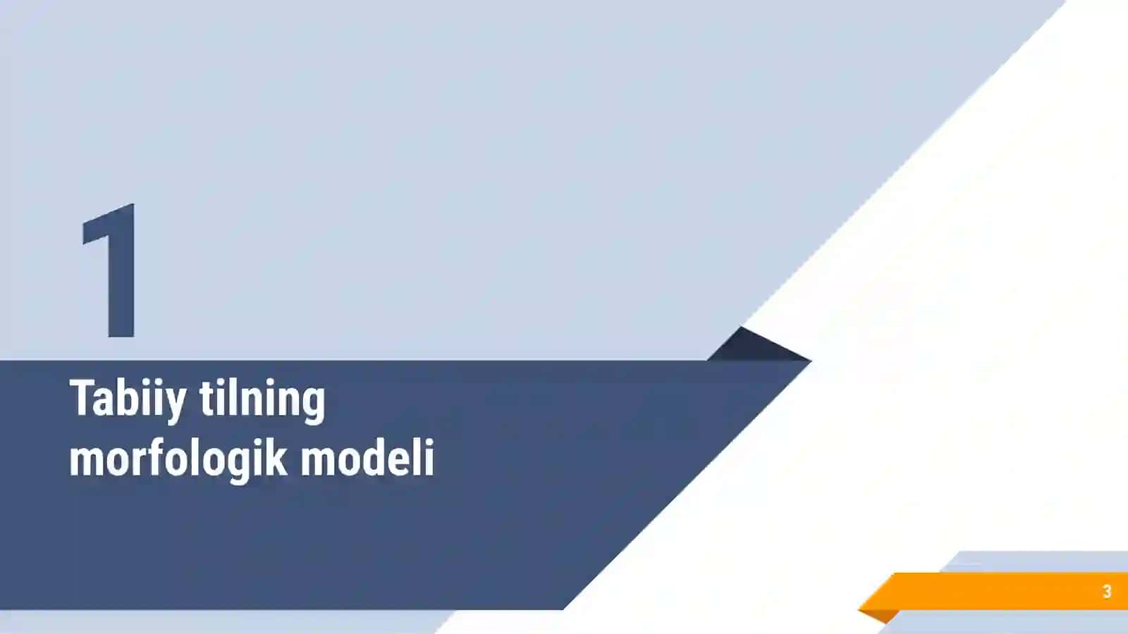 Mashina tarjimasi morfoanalizatori uchun o‘zbek tilining morfologik modelini shakllantirish 3