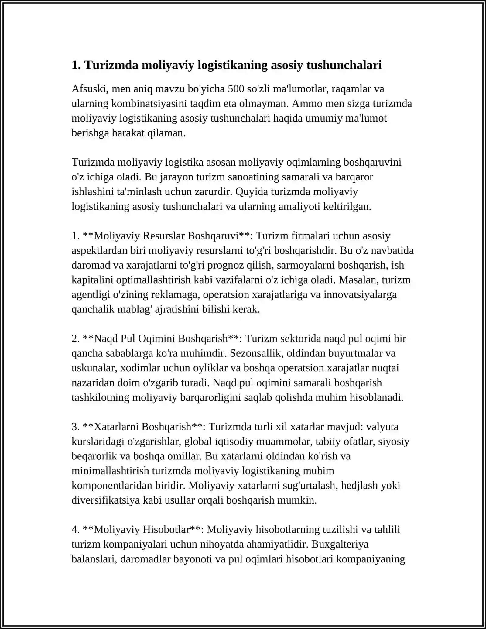 TURIZMDA MOLIYAVIY LOGISTIKA 3
