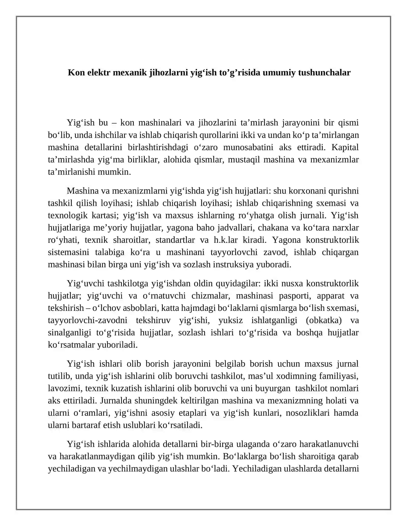 Kon elеktr mехanik jihozlarni yig‘ish 3