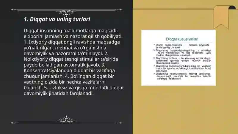 Diqqat va uning turlari 3