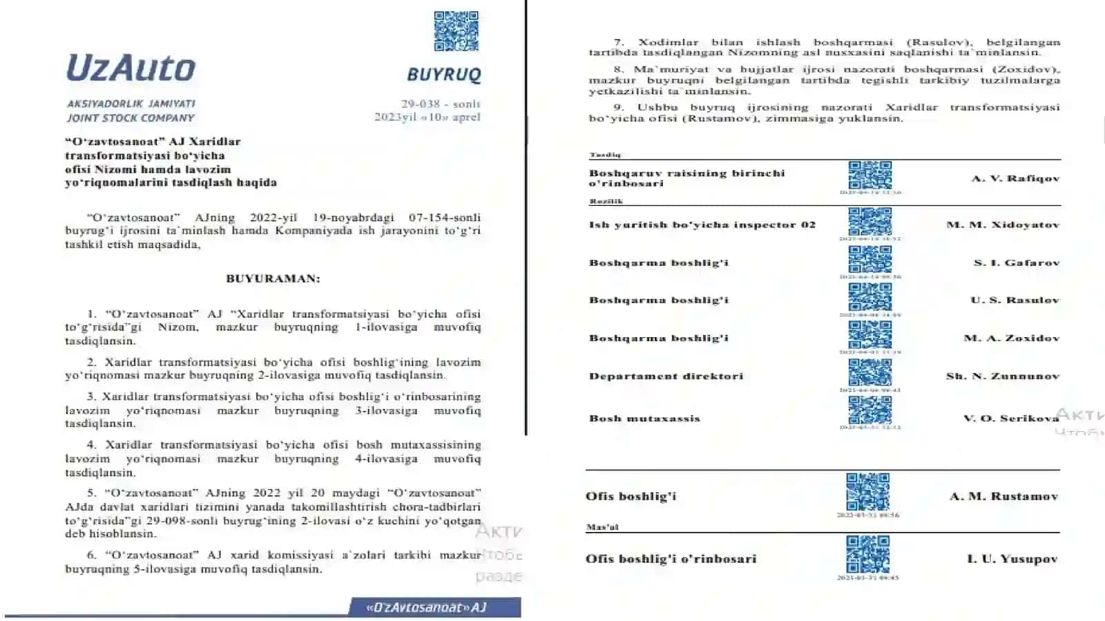O‘zbekistondagi ikkita yirik Aktsiyadorlik Jamiyati misolidaiqtisodiy jarayonlarning chuqur tahlili va ko‘rsatkichlari 3