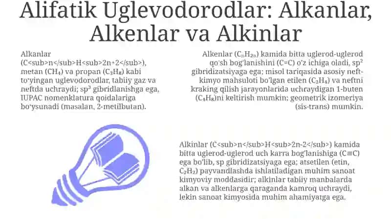 Organik birikmalarning klassifikatsiyasi va nazariy qonuniyatlari 3