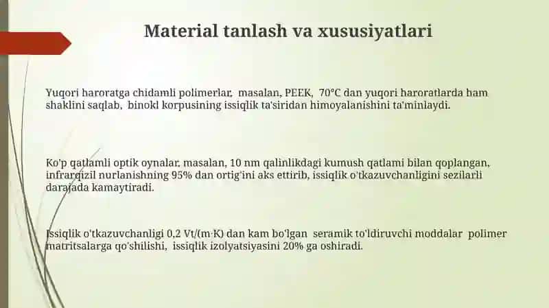 Issiqlikdan himoya qilishning nazariy asoslari 3