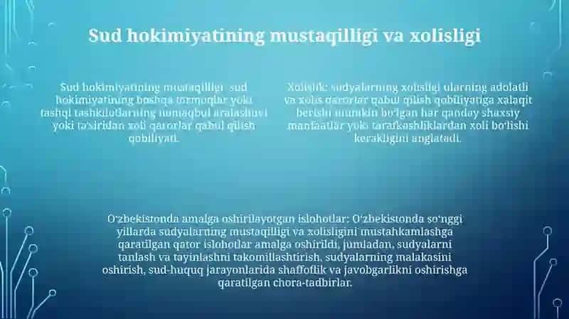 Mustaqillik Yillarida 9Zbekistondagi Sud Tizimidagi Islohotlar 3