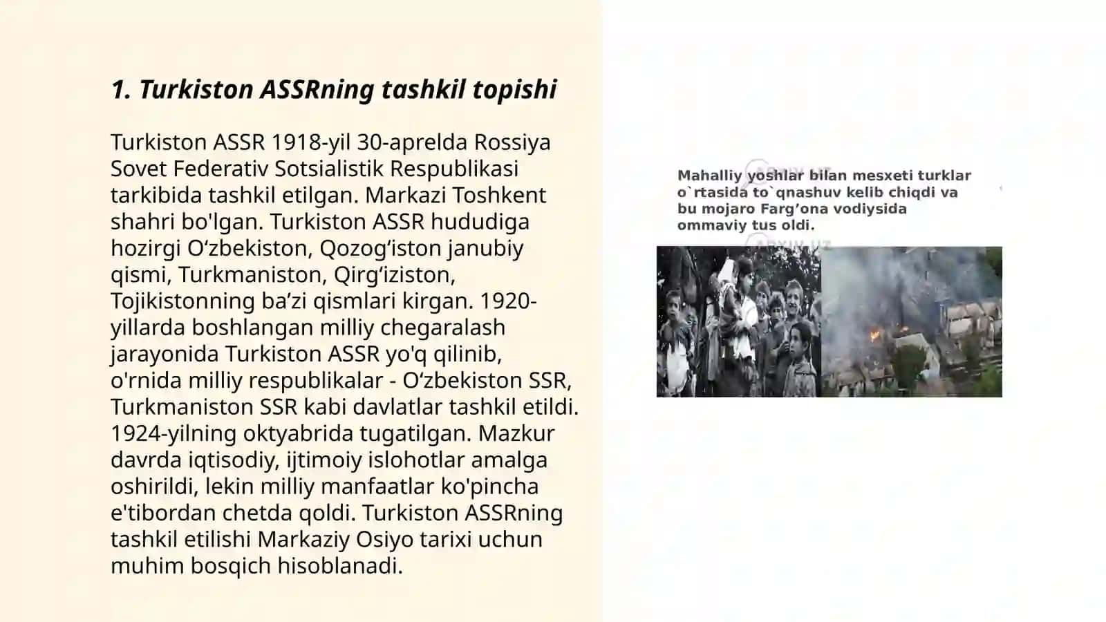 Turkiston ASSRning tashkil topishi 3