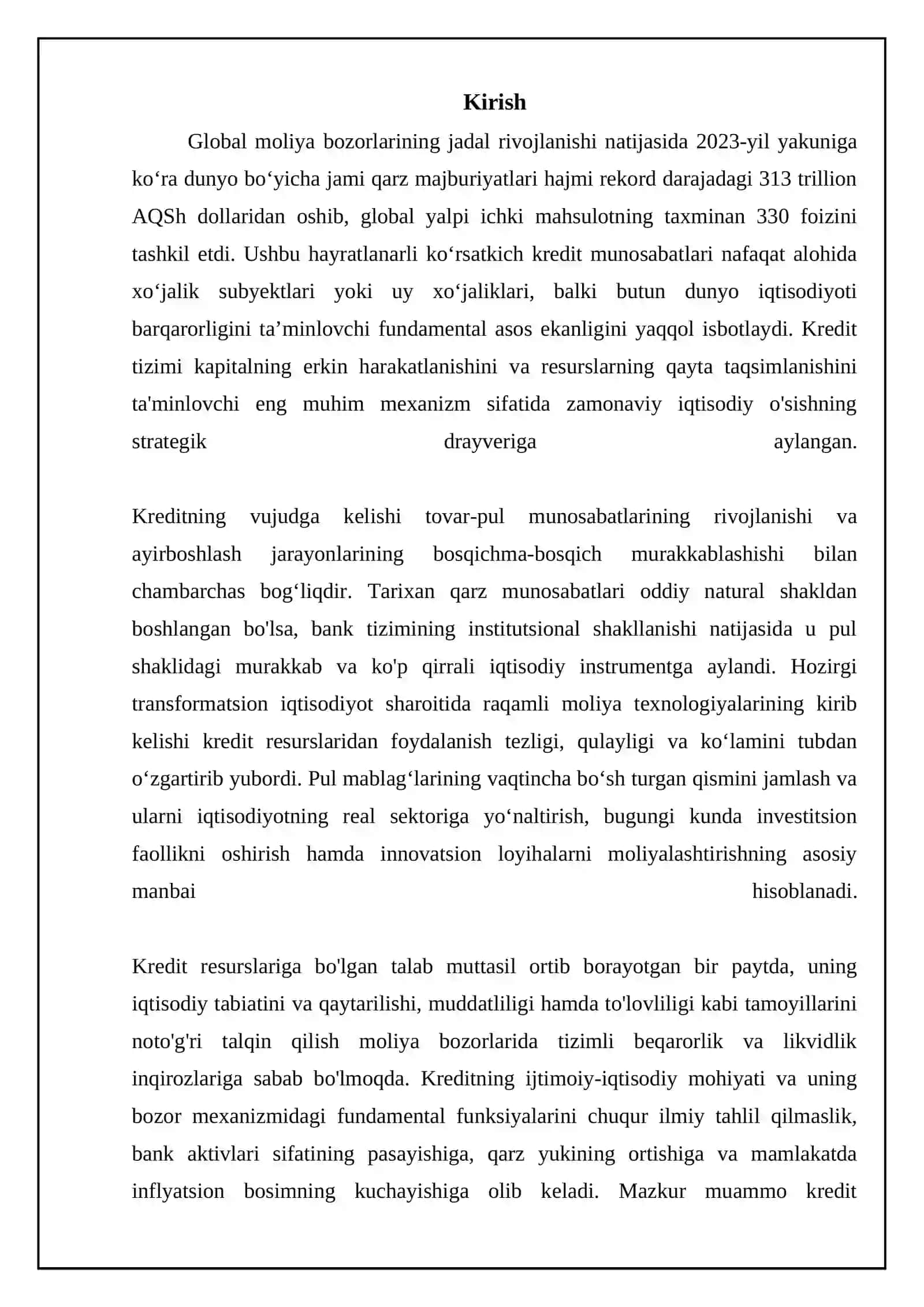 Kreditning mohiyati zarurligi va funksiyalari 3