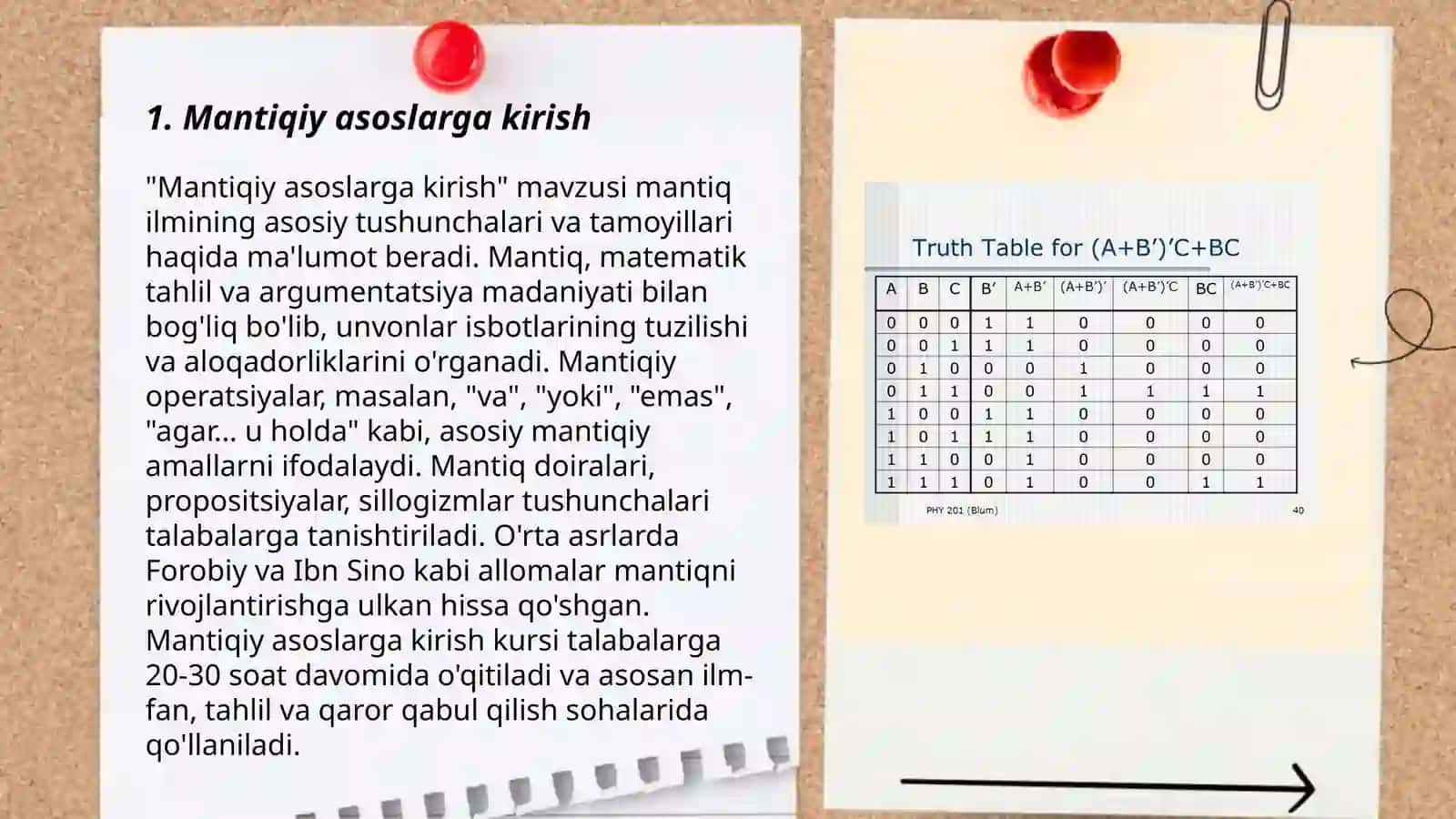 Mantiqiy asoslarga kirish 3