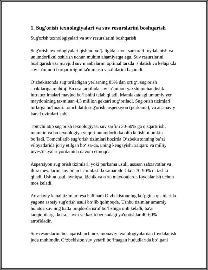 Suv resurslarini boshqarish 3