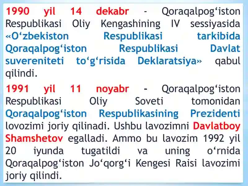 QORAQALPOGʻISTON RESPUBLIKASI IJTIMOIY IQTISODIY VA SIYOSIY HAYOTIDA AMALGA OSHIRILGAN ISLOHOTLAR 3