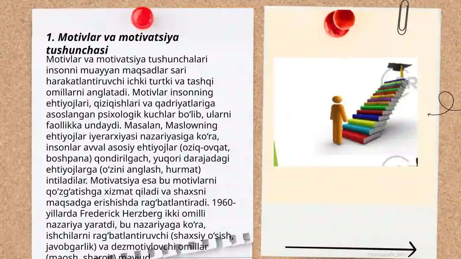 Horij psixalogiyasidan motiv va motivatsiyamuammosi 3