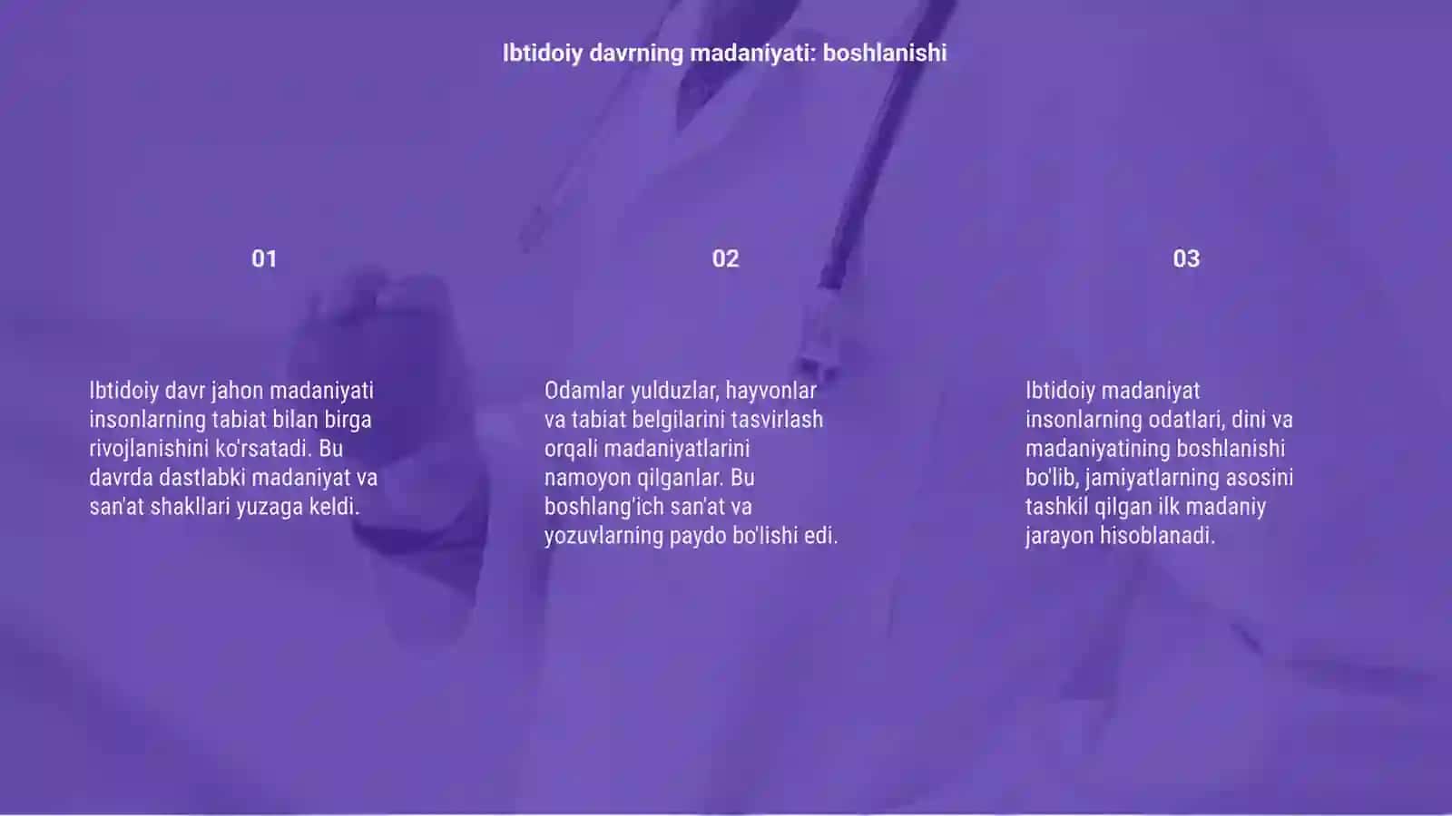 Ibtidoiy davr jahon madaniyati va san'ati 3