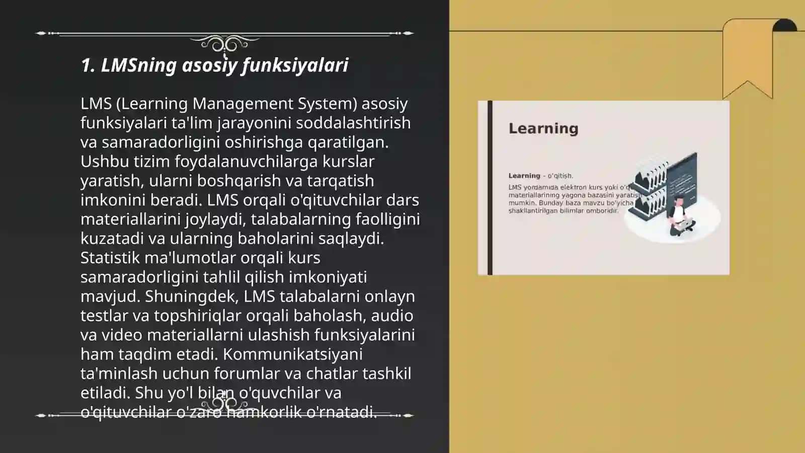 LMS (leorning management system)-ta'limni boshqaruv tizimlari 3