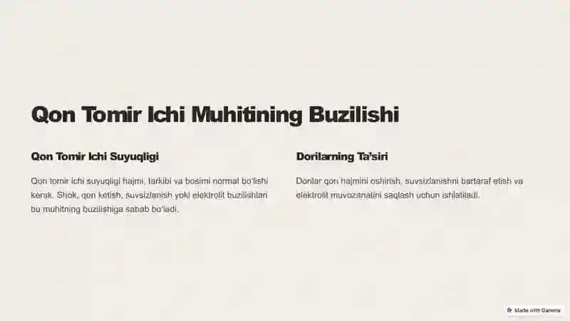 Ichki Muhitning Barqarorligi 3