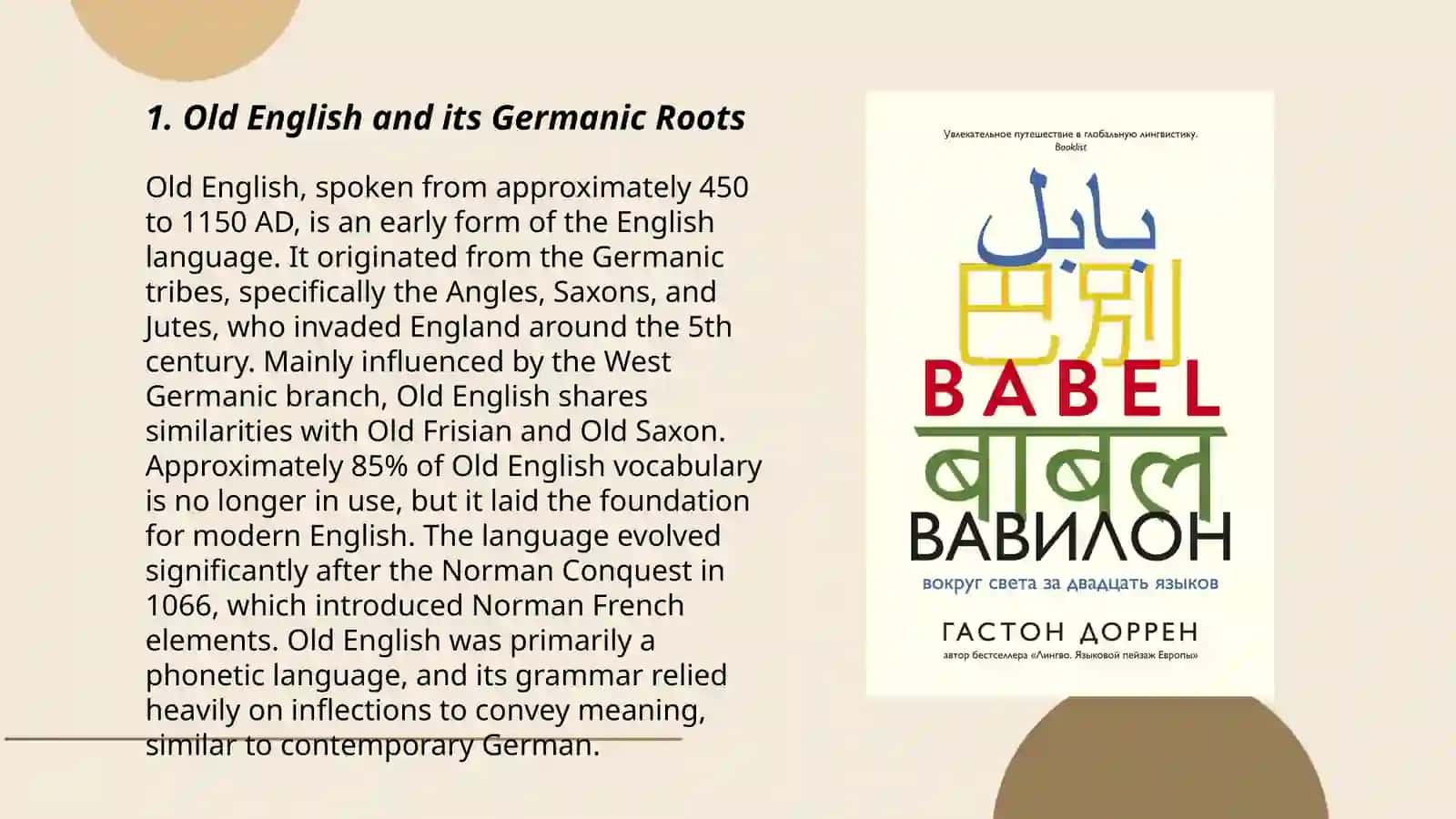 The historical evolution of the English language and its impact on modern varieties 3