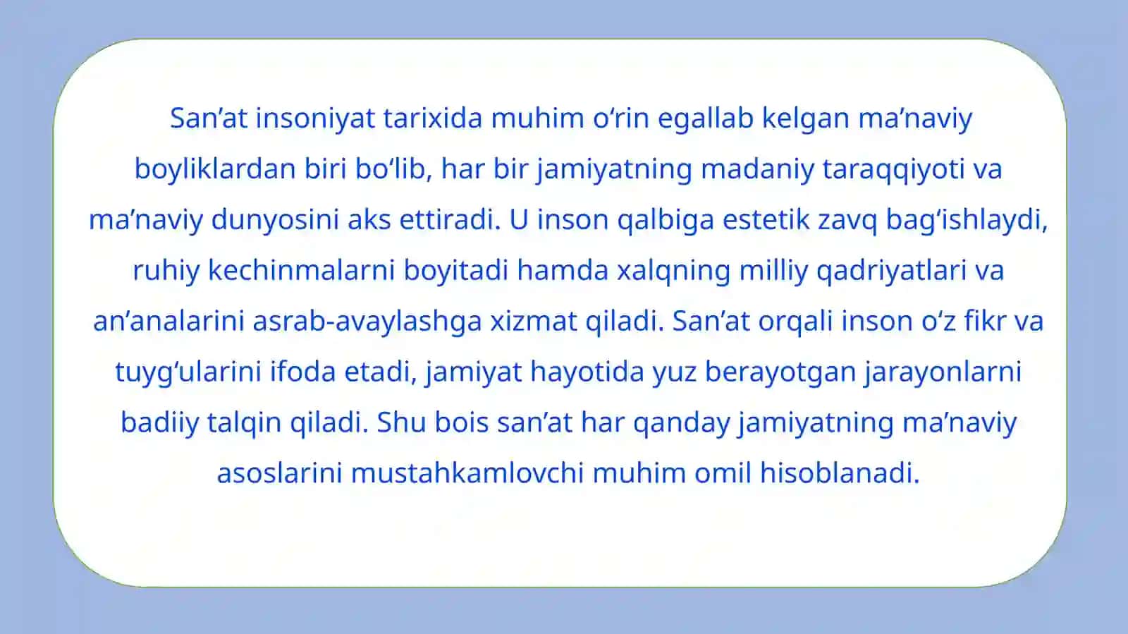 "BMSMning 3-sinf o‘quvchilariga []ning “Dildor” kuyini doira cholg‘usida o‘rgatish metodikasi" 3