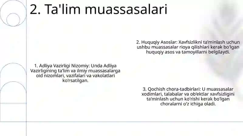 Adliya Vazirligi Tizimidagi TaʼLim Va Ilmiy Tadqiqot Muassasalari 3