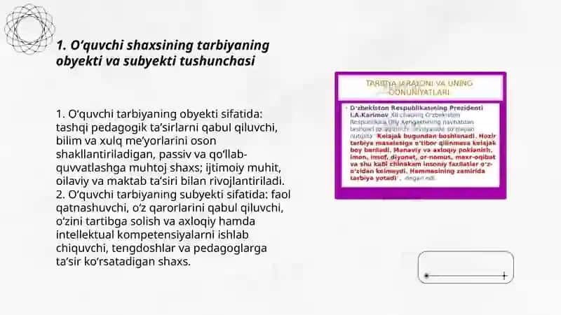 Oʻquvchi shaxsi tarbiyaning obyekti va subyekti sifatida 3