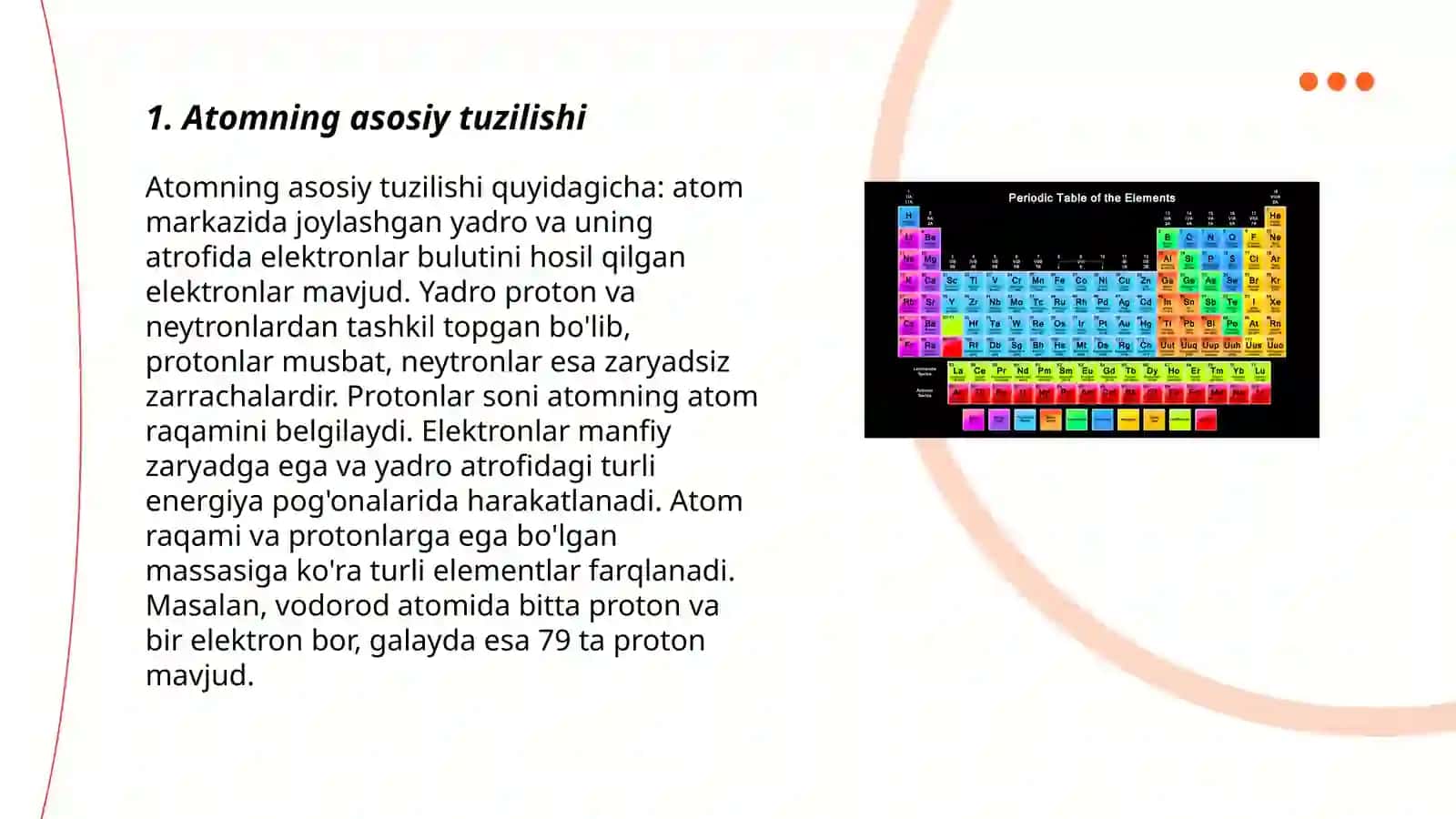 Atom tuzilishi va D I Mendeleyevning davriy sistemasi 3