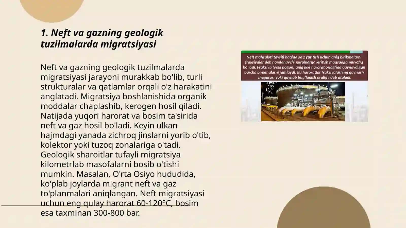 Neft va gazning migratsiyasi va toʻplanishi 3