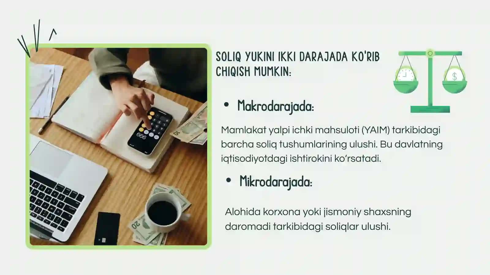 SOLIQ YUKINING KORXONA MOLIYAVIY NATIJALARIGA TAʼSIRINI BAHOLASH VA OPTIMALLASHTIRISH BOʻYICHA TAKLIFLAR ISHLAB CHIQISH 3