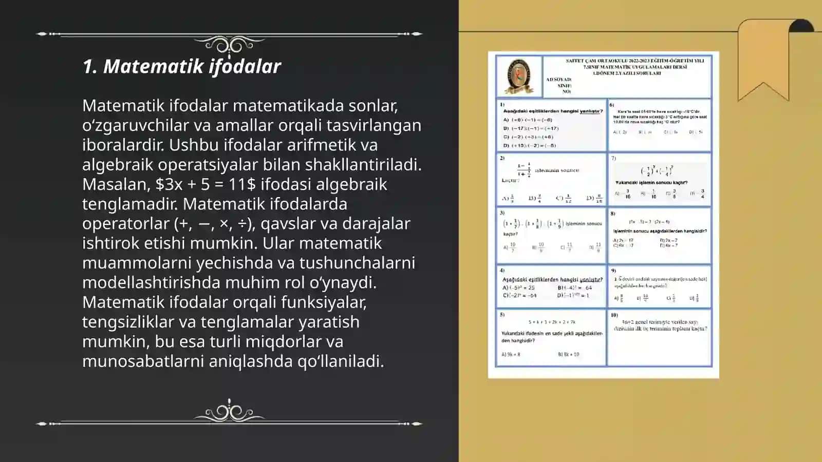 Matematik hisoblashlar paketi 3