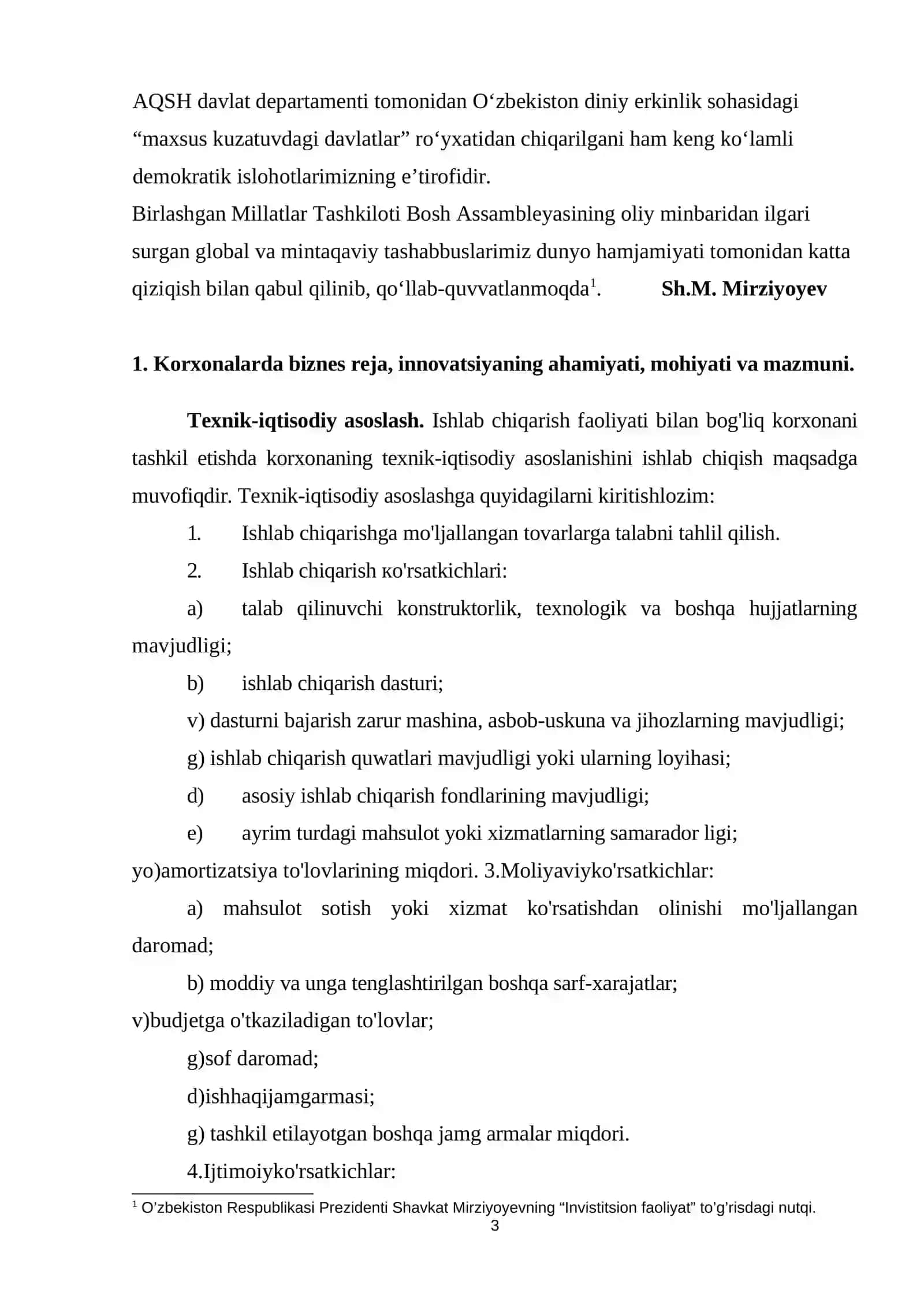Korxona innovatsion faoliyatini rejalashtirish 3