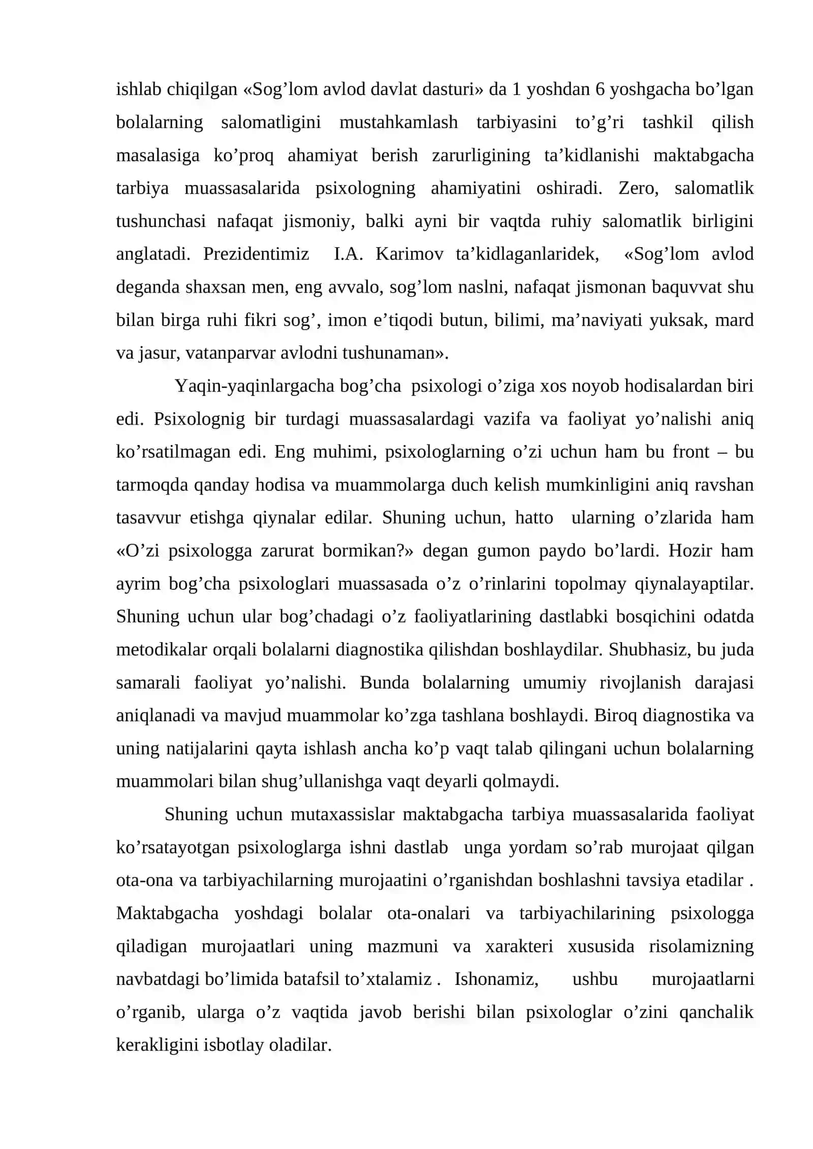 TA`LIM MUASSASALARIDA PSIXOLOGIK FAOLIYATINING O`ZIGA XOSLIGI 3