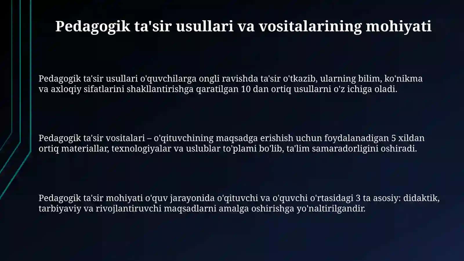 Pedagogik tasir korsatishning metod va vositalari 3