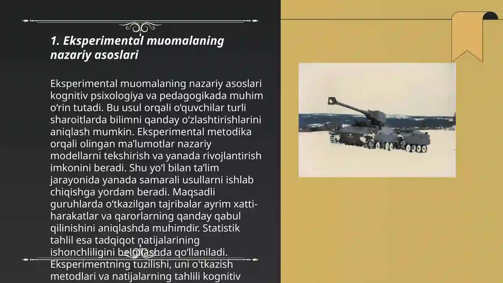 Eksperimental muomala eksperimentator va uning shaxsiy faoliyati 3
