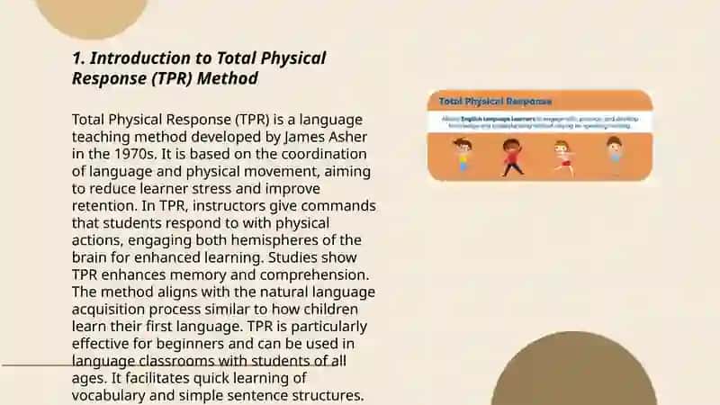 Total Physical Response (TPR) Method in Improving English Vocabulary Acquisition of 5-6 Available Years Old Children 3