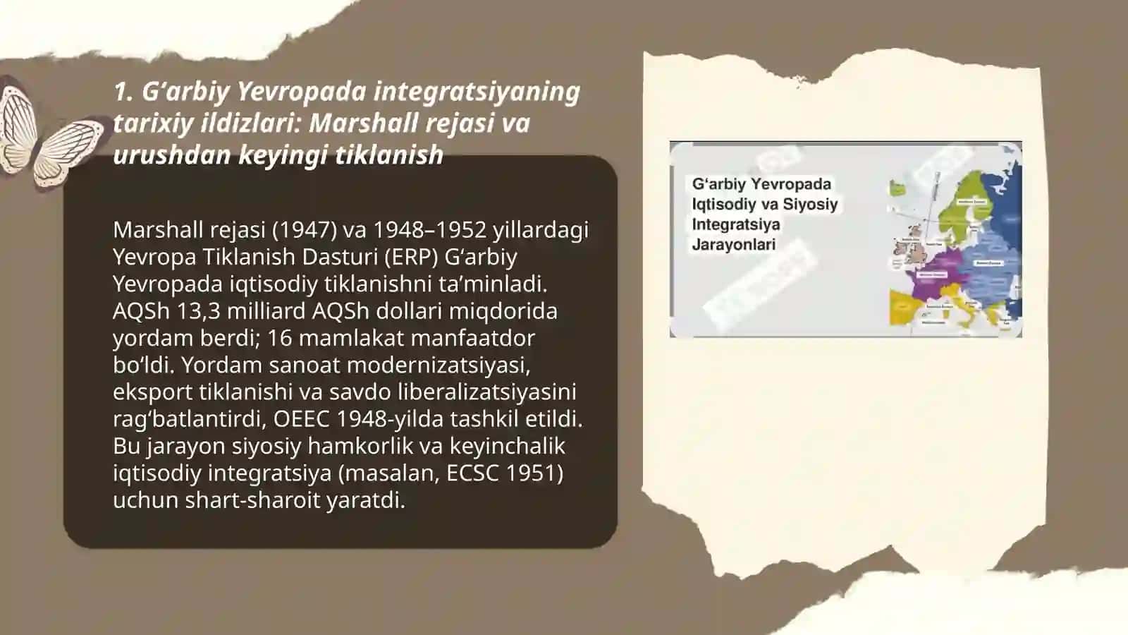 Gʻarbiy yevropada iqtisodiy va siyosiy integratsiya jarayonlari 3