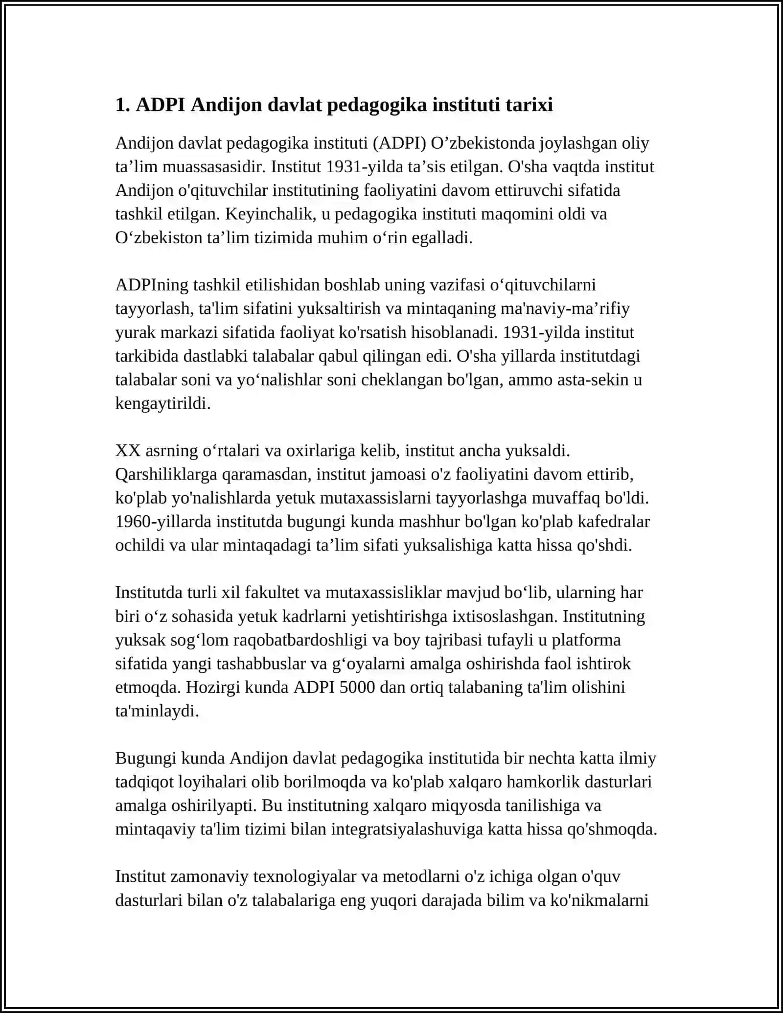 ADPI Andijon Davlat Pedagogika Insituti 3