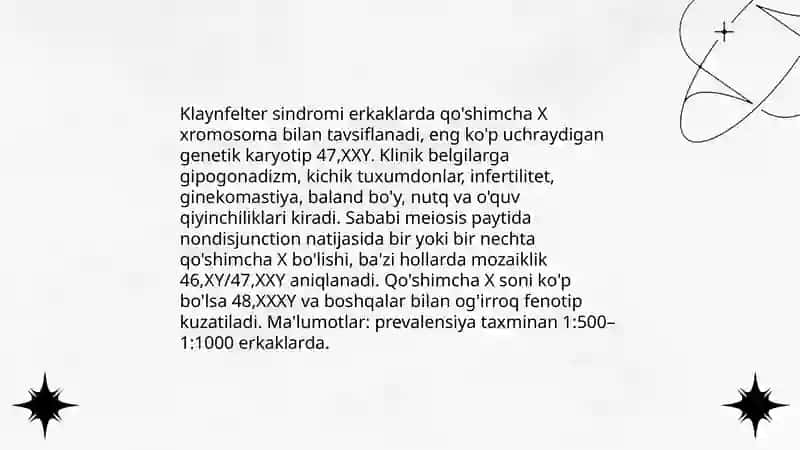 Klaynfelter sindromi 3