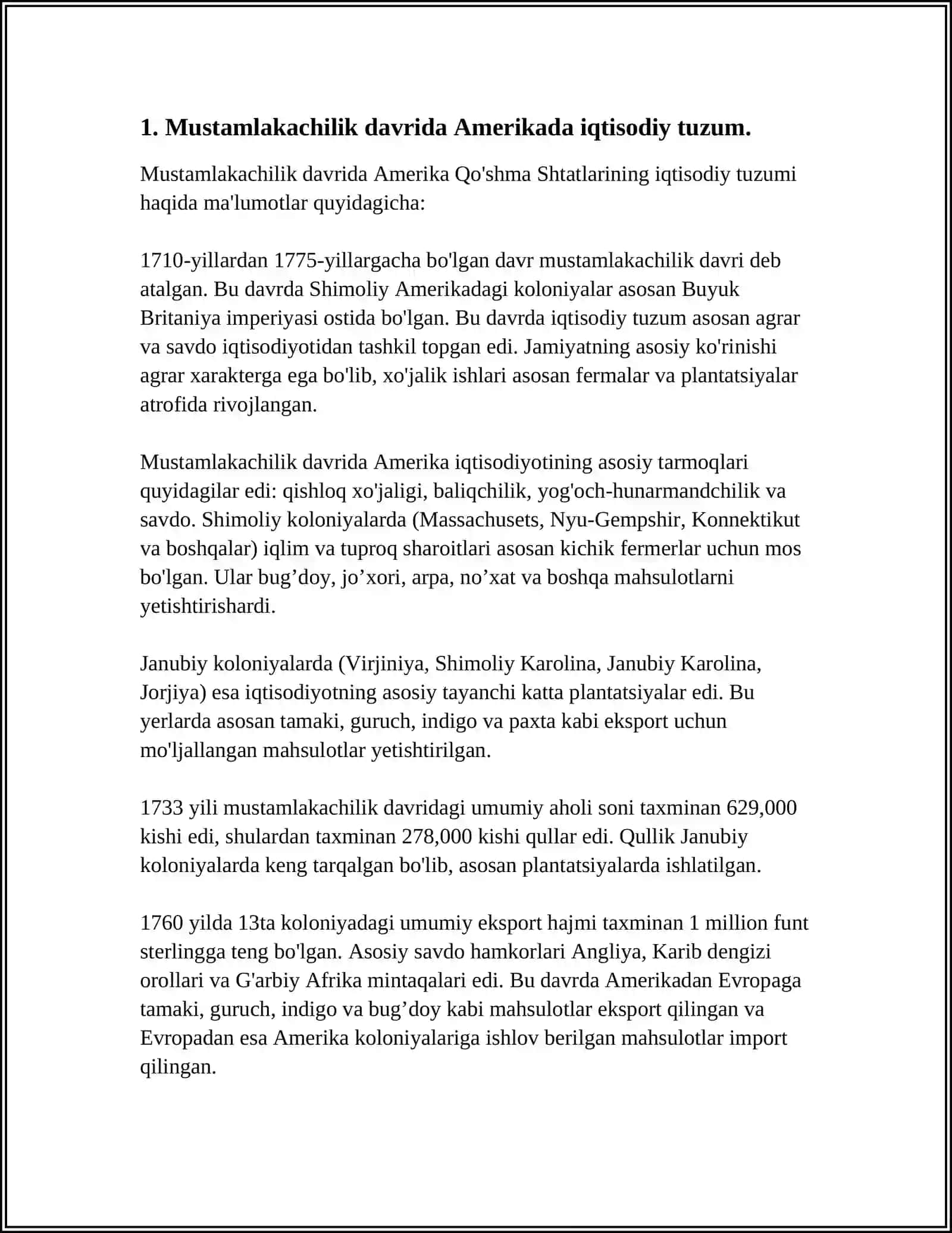 AMERIKADA IQTISODIY G'OYALARNING VUJUDGA KELISHI 3