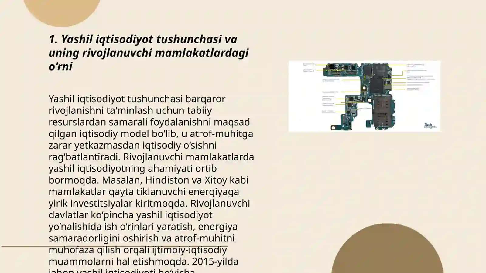 Yashil iqtisodiyotga otish tajribasi 3