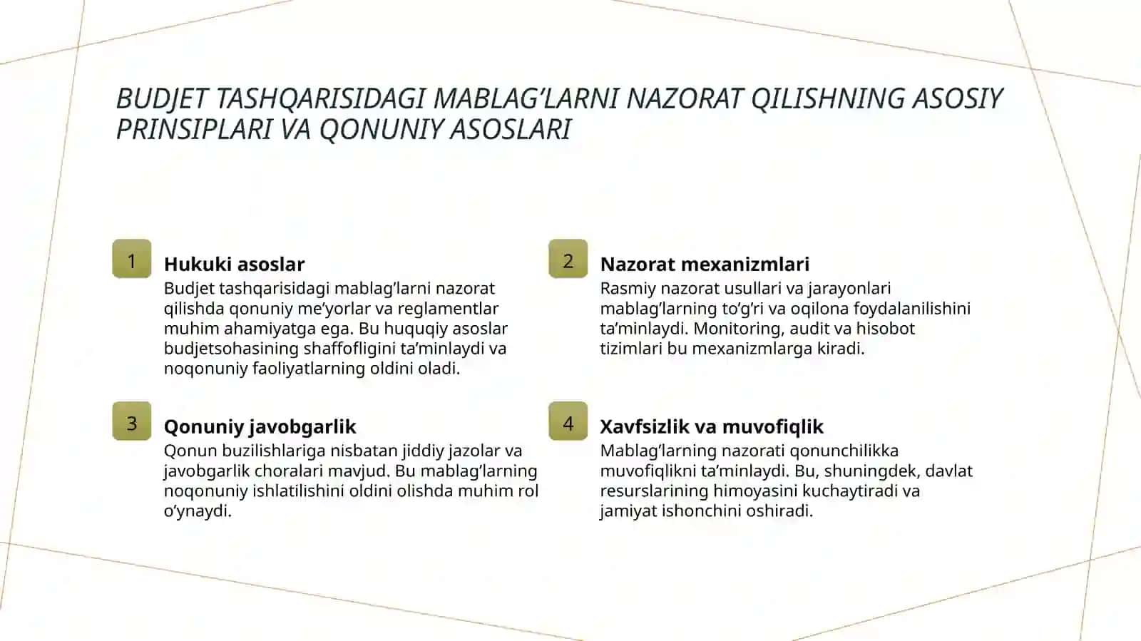 Budjet tashkilotlarining budjetdan tashqari mablag’lari hisobi 3