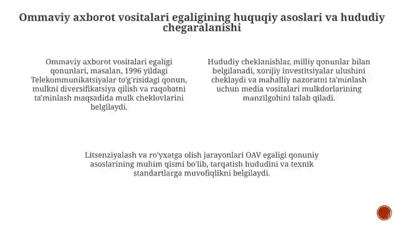 Mass-medianing huquqiy, hududiy va geografik prinsiplari 3