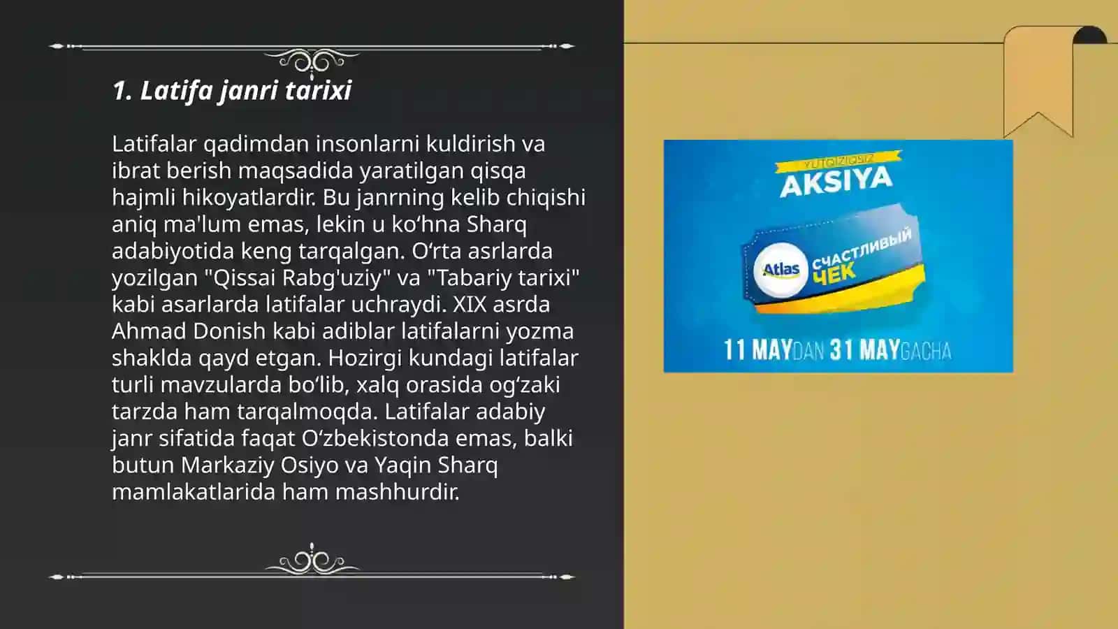 Latifa lof va aksiya janri Hakimaxon 3