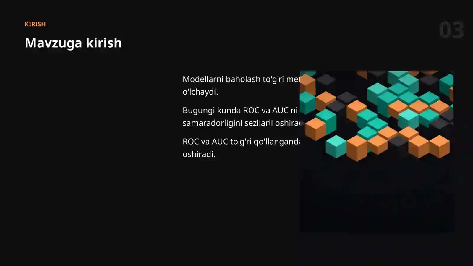 Modellarni Baholash 3