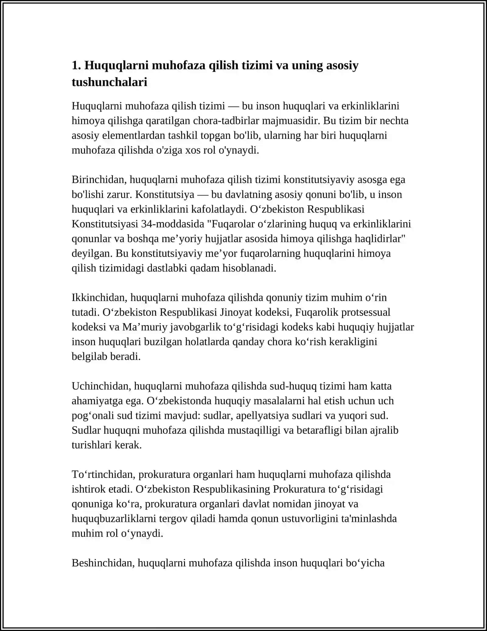 HUQUQNI MUHOFAZA QILISH O'RGANLARI FAOLIYATI 3