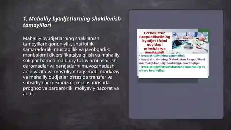 Mahalliy byudjetlarning shakillanishi va mustaqilligi 3