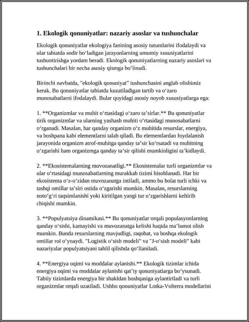 Ekologik qonuniyatlar va ularning amaliyotda qo'llanishi 3