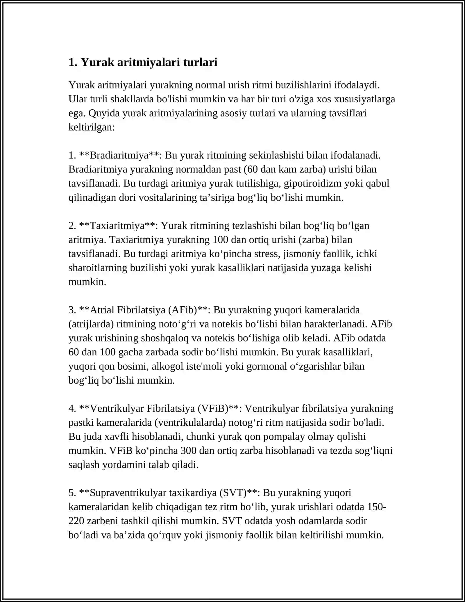 EKG ARITMIYALAR VA YURAK NUQSONLARI 3
