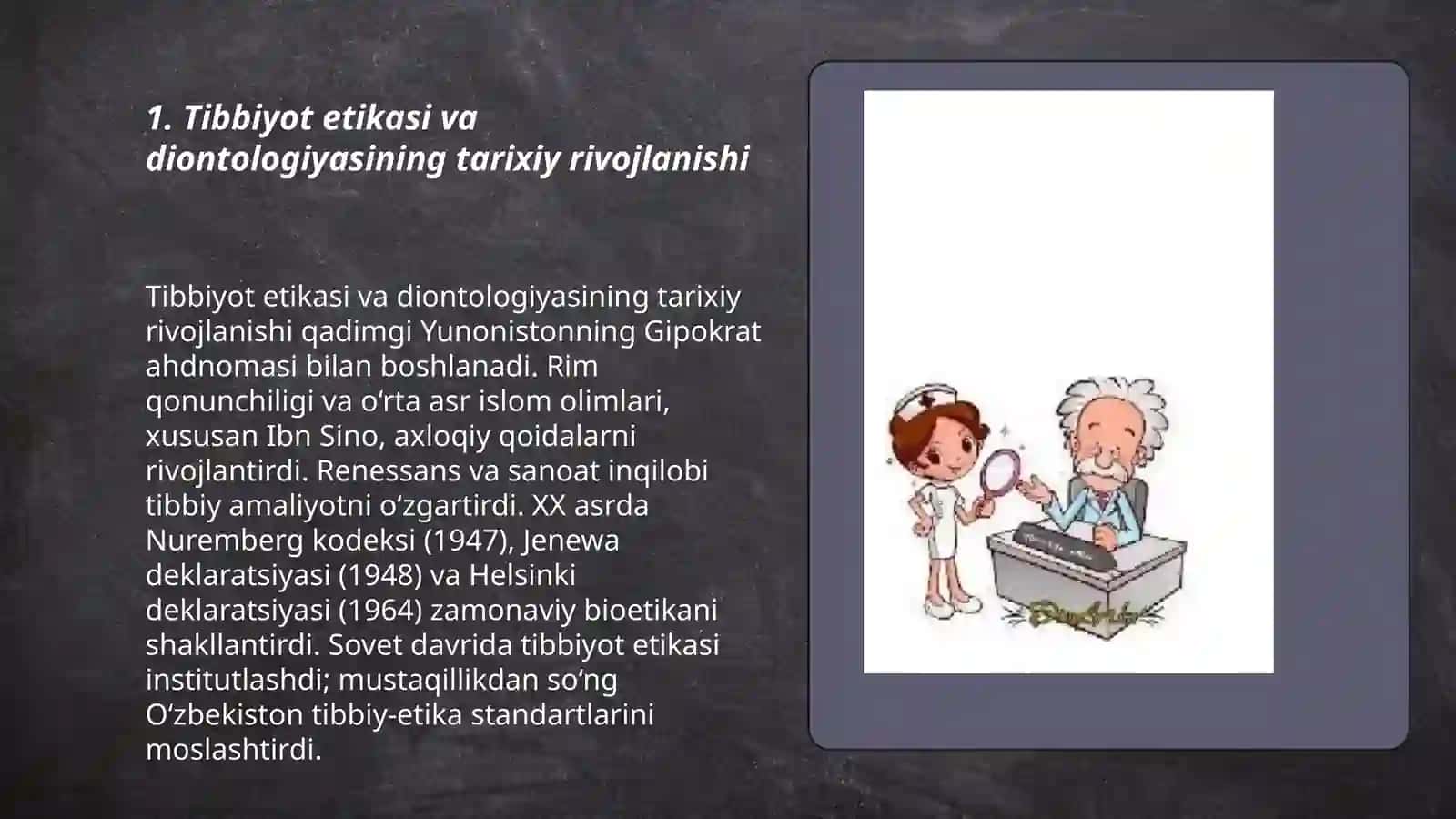 Tibbiyotda etika va diontologiya tamoyillarining o‘ziga xos xususiyatlari 3