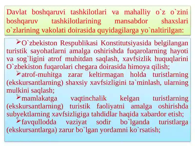 Turizm sohasida xavfsizlik 3