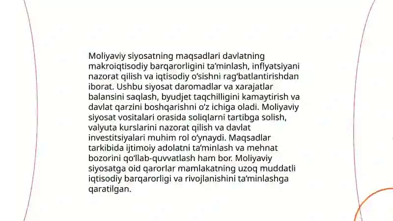 Moliyaviy siyosat va uning asosiy yo'nalishlari 3
