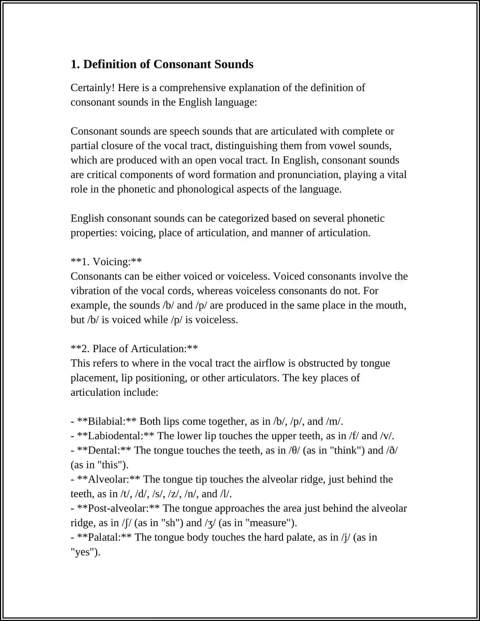 THE CONSONANT SOUNDS 3