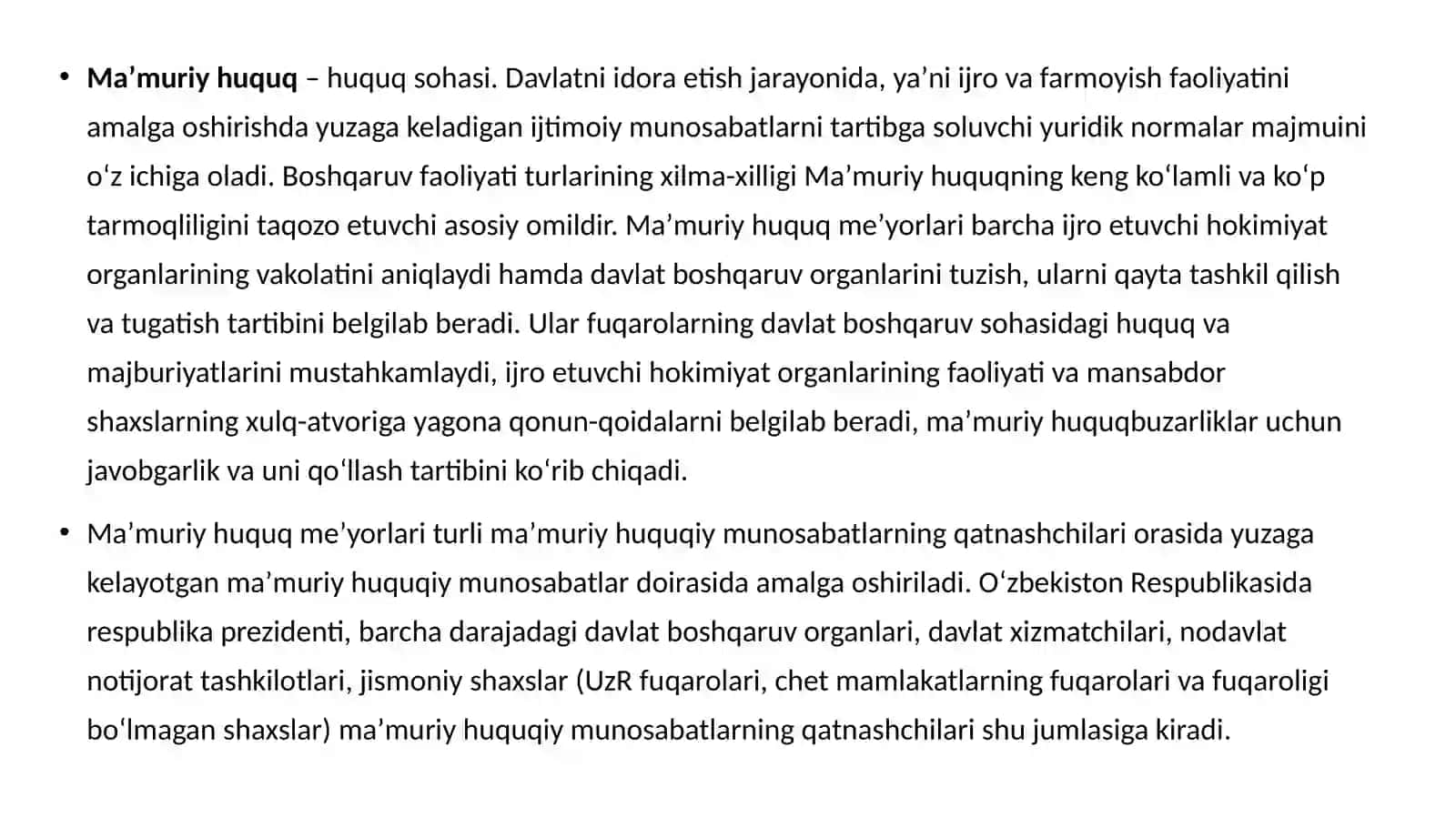 Ma’muriy huquq islohotlarining mazmuni va ahamiyati 3