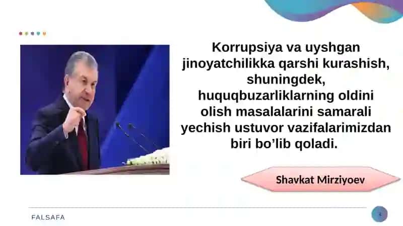 KORRUPSIYAGA QARSHI KURASHISH – JAMIYAT TARAQQIYOTINING ASOSI 3
